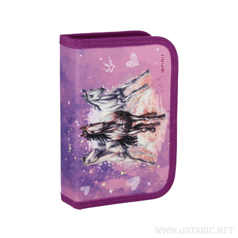 Pencil case ''LOVE HORSES'', 1-Zipper