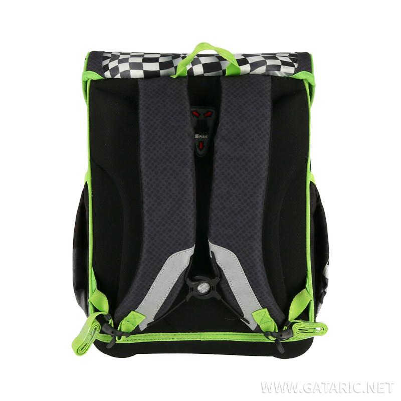 School bag set ''RACER MONSTER'' COOL 4-Pcs (Metal buckle) 