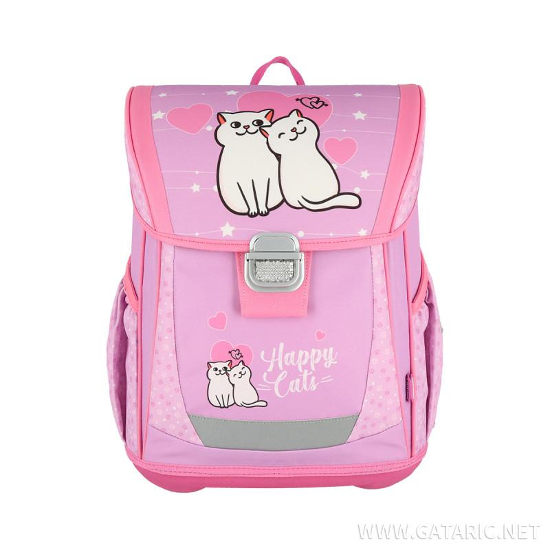School bag set ''HAPPY CAT'' COOL 4-Pcs (Metal buckle) 