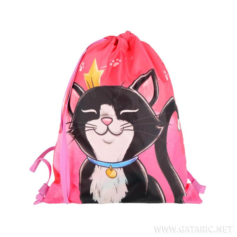 School bag set ''CAT QUEN 3D'' SMART 5-pcs (LED buckle) 
