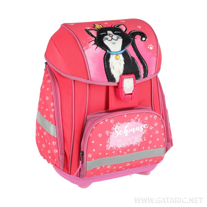 School bag set ''CAT QUEN 3D'' SMART 5-pcs (LED buckle) 