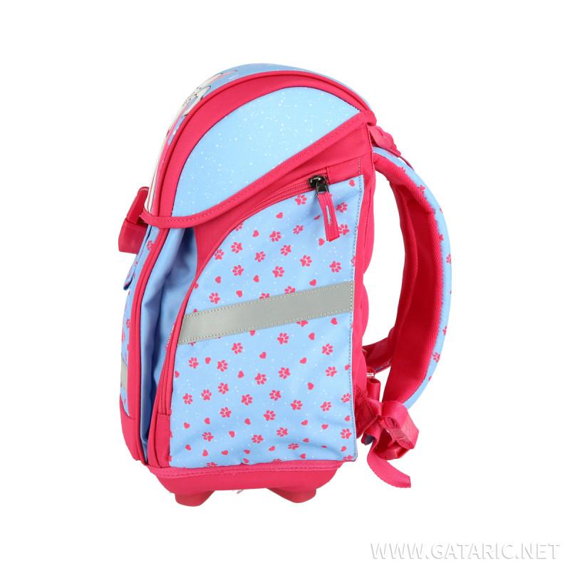 School bag set ''CAT WHITE'' NEW START 5-Pcs (LED buckle) 