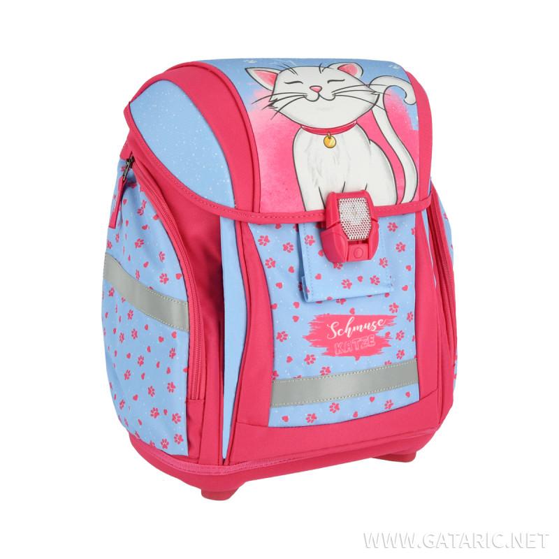 School bag set ''CAT WHITE'' NEW START 5-Pcs (LED buckle) 