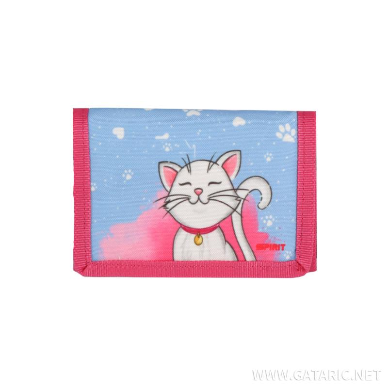 School bag set ''CAT WHITE'' NEW START 5-Pcs (LED buckle) 