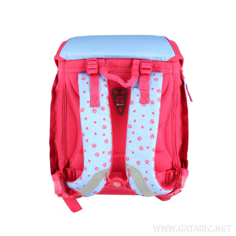 School bag set ''CAT WHITE'' NEW START 5-Pcs (LED buckle) 