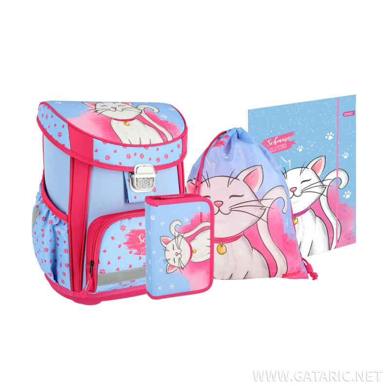 School bag set ''CAT WHITE