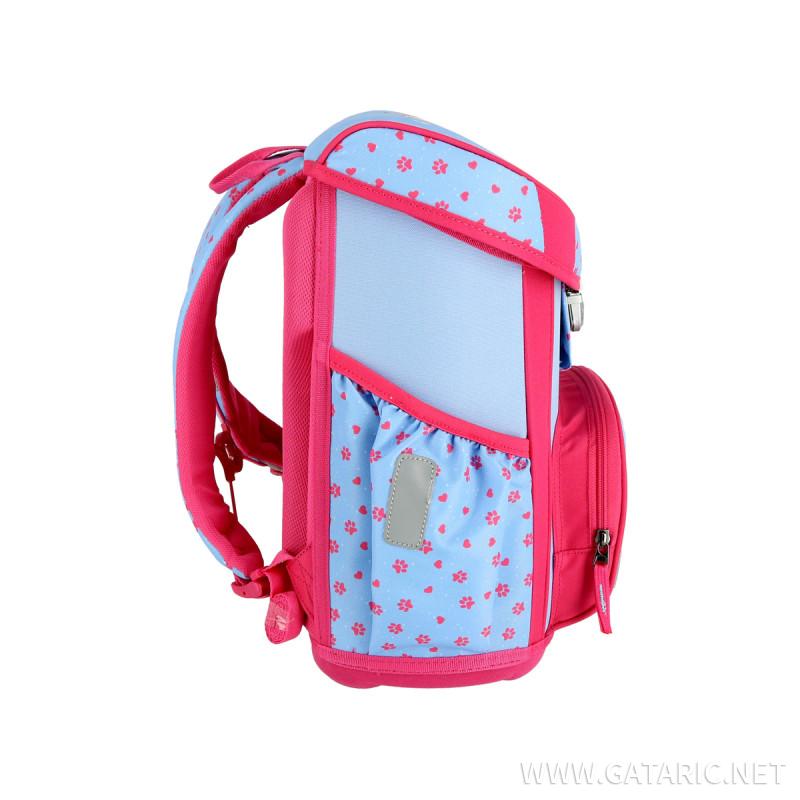 School bag set ''CAT WHITE'' VISION + 5-Pcs (Metal buckle)