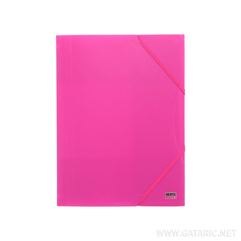 3-Flap File & Elastic Band, A4 PP 