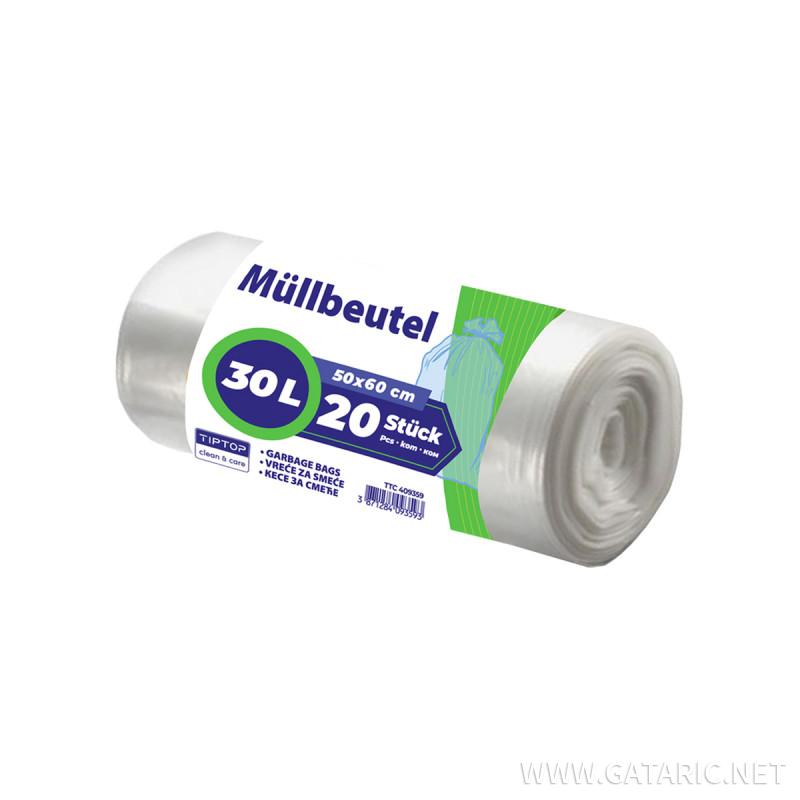 Müllbeutel 30L, ohne Zugband 20 Stück 