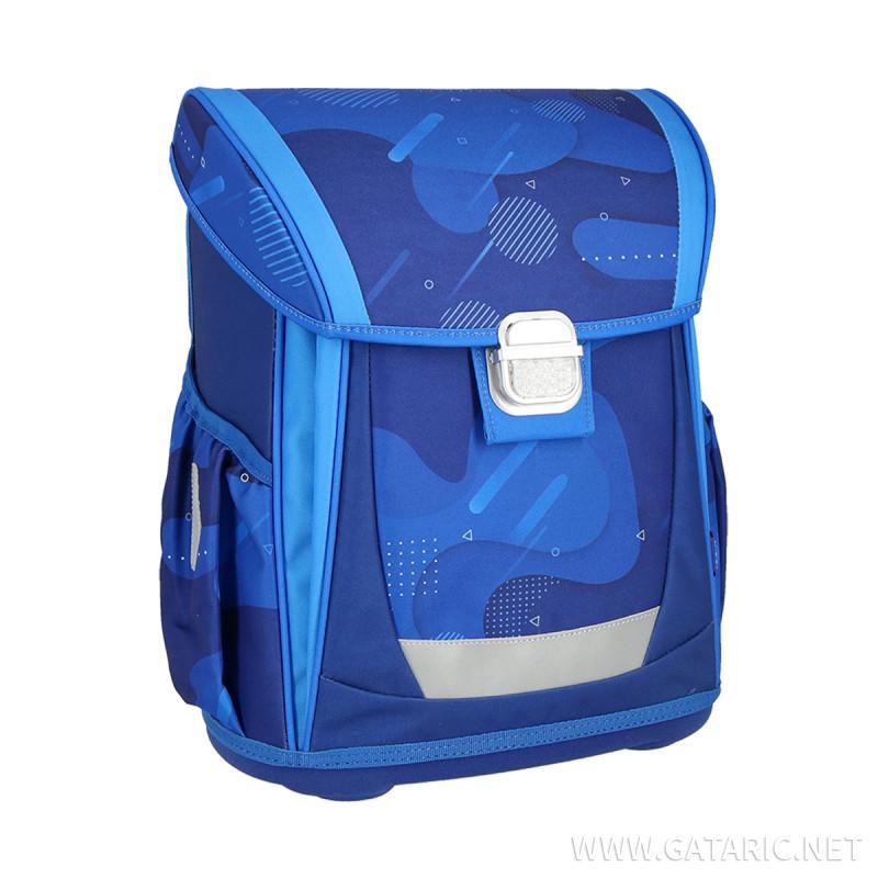 School bag set ''BLUE CLOUD'' COOL 4-Pcs (Metal buckle) 