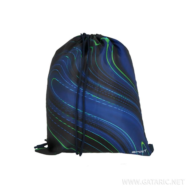 School bag set ''BLUE STRIPES'' COOL 4-Pcs (Metal buckle)