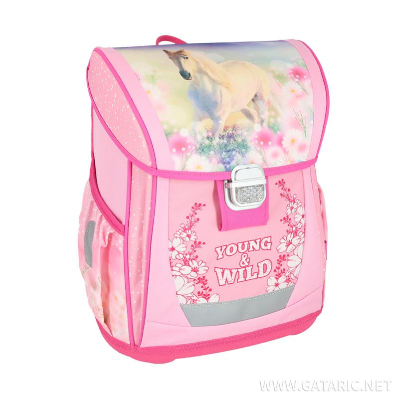 School bag set ''YOUNG AND WILD'' COOL 4-Pcs (Metal buckle) 