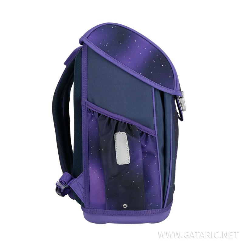 School bag set ''PURPLE SOLID'' COOL 4-Pcs (Metal buckle) 