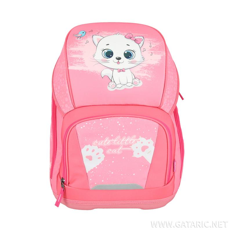 School bag set ''LITTLE CUTE CAT'' 3D VARIO 5-Pcs (Magnetic buckle)
