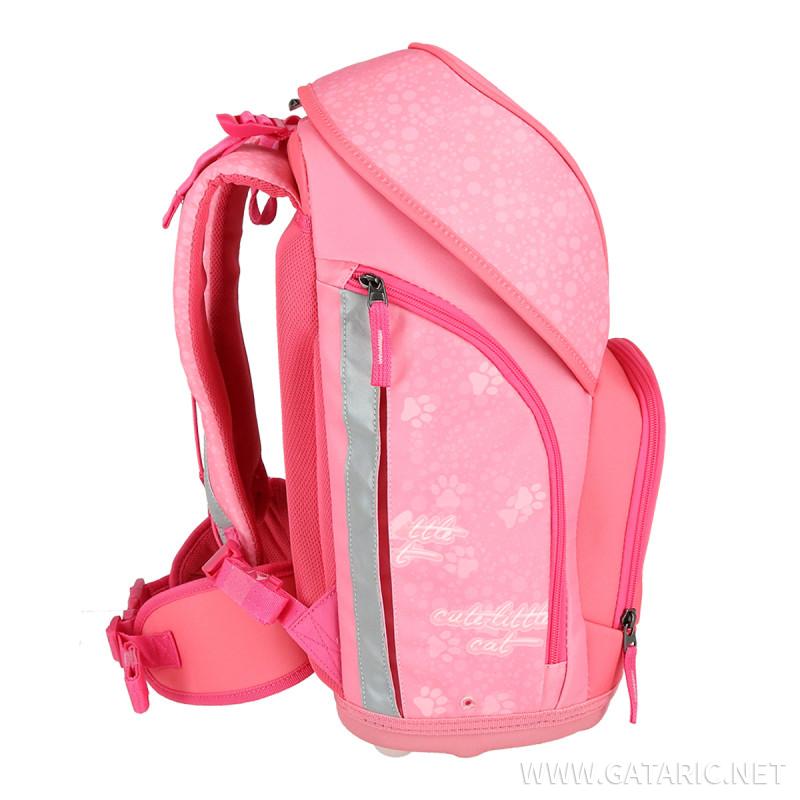School bag set ''LITTLE CUTE CAT'' 3D VARIO 5-Pcs (Magnetic buckle)