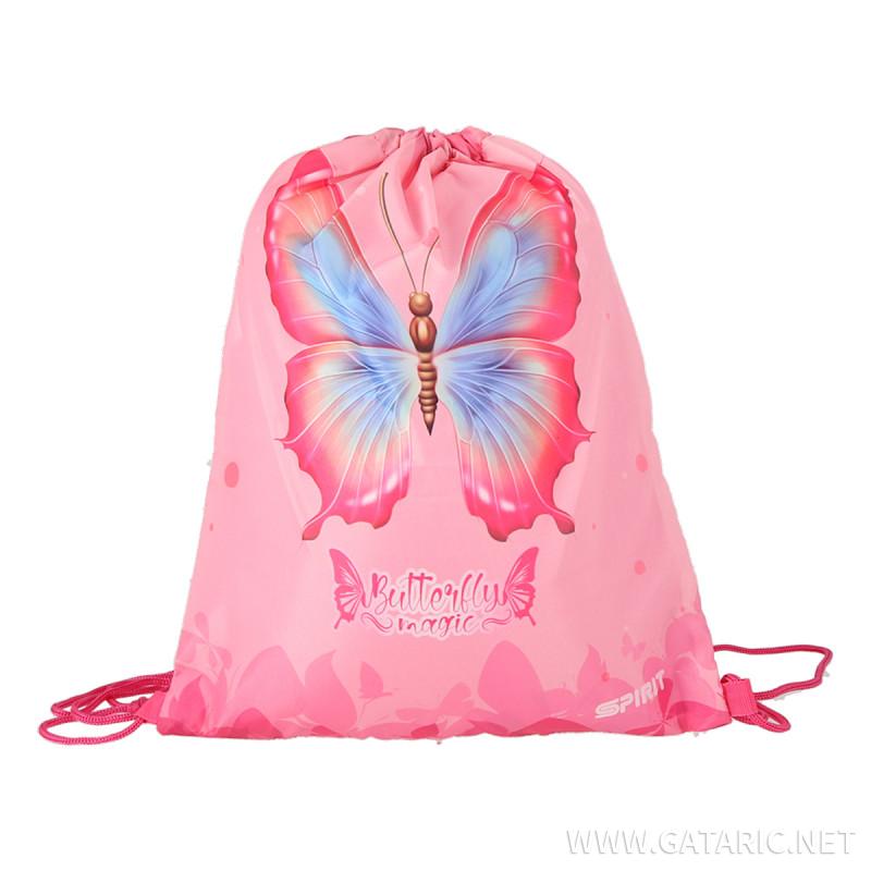 School bag set ''BUTTERFLY MAGIC'' 3D VARIO 5-Pcs (Magnetic buckle)