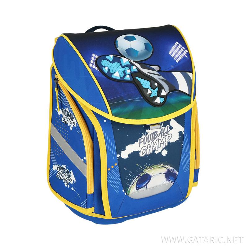 School bag set ''FOOTBALL CHAMPION'' 3D COMO 5-Pcs (Magnetic buckle) 