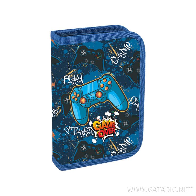 TTS Pencil case ''GAME OVER'', 1-Zipper, 28-pcs 