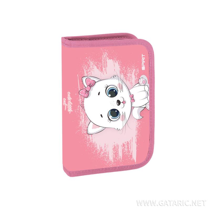 Pencil case ''Kitty'', 1-Zipper, 22-pcs