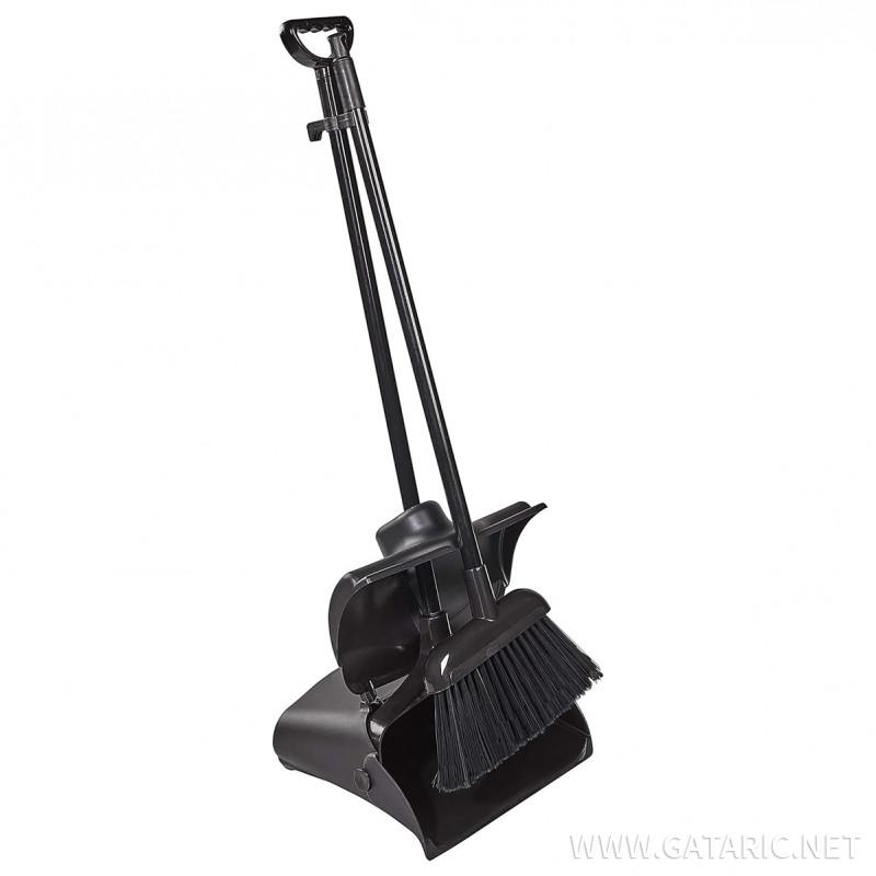 Household dustpan with broom