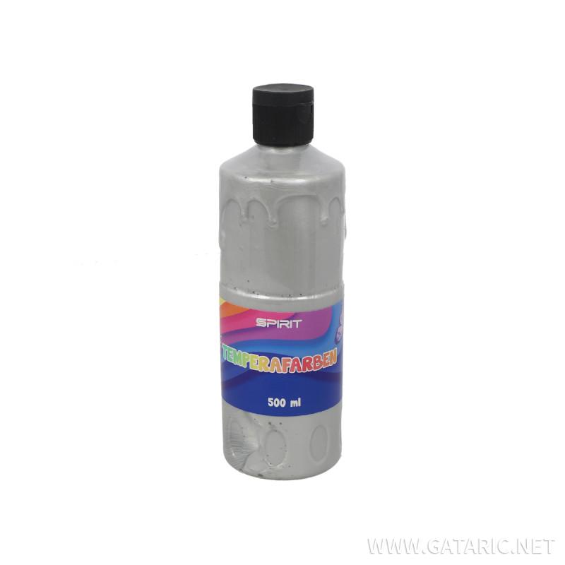 Tempera 500ml, Srebrna 