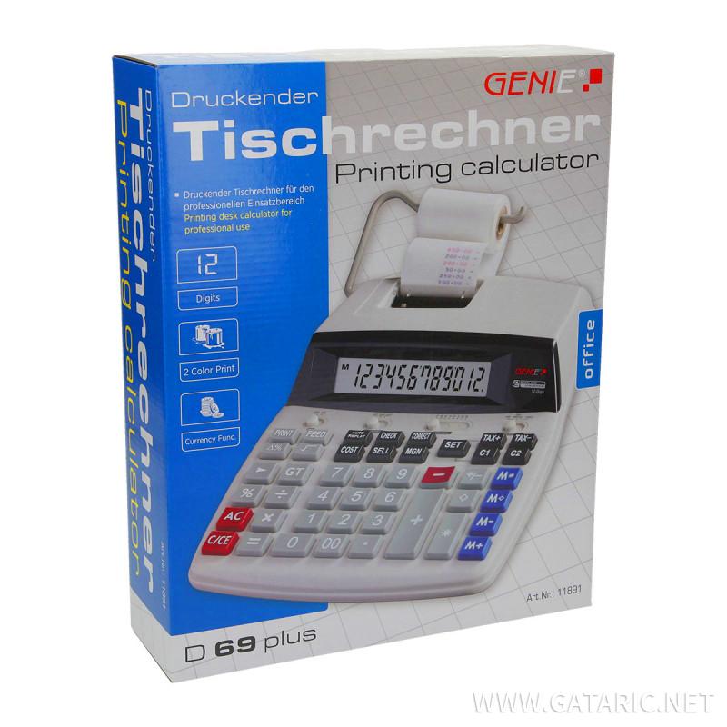 Calculator with tape