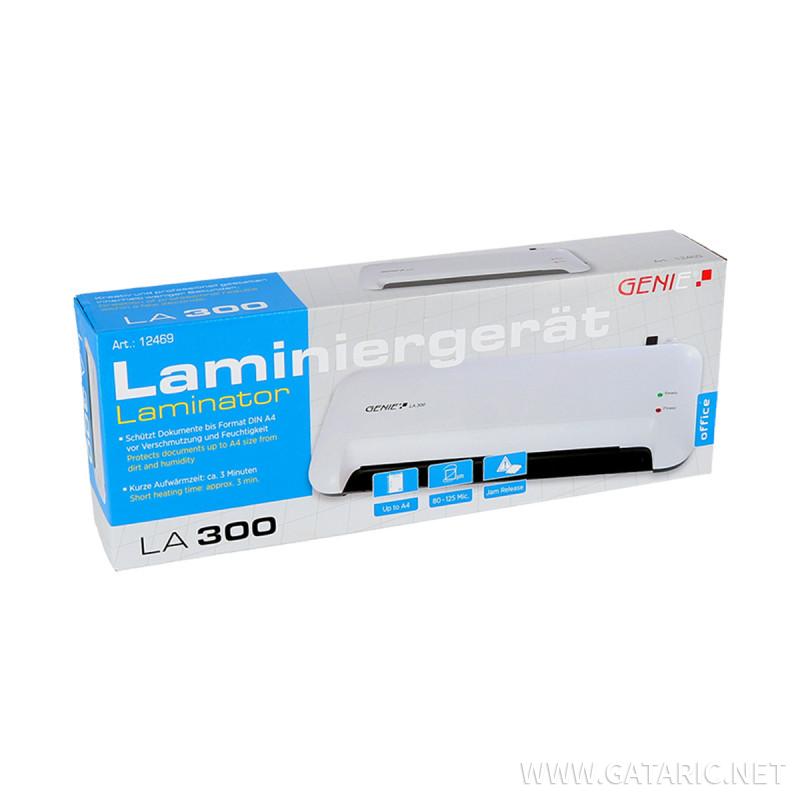 Laminator A4 LA-300 za Folije 80-100mic 2xLed Lampa Beli 