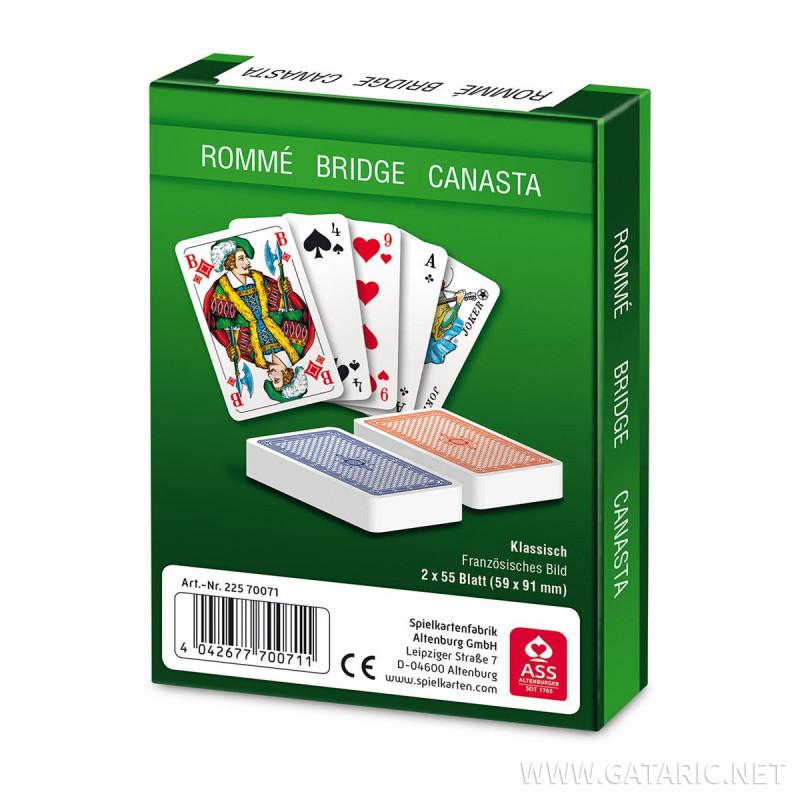 Playing cards for Romme/Poker/Bridge 