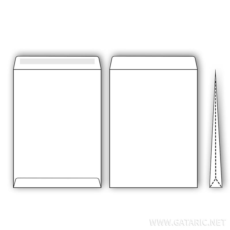Envelope with folding  250x353x38 1/250 