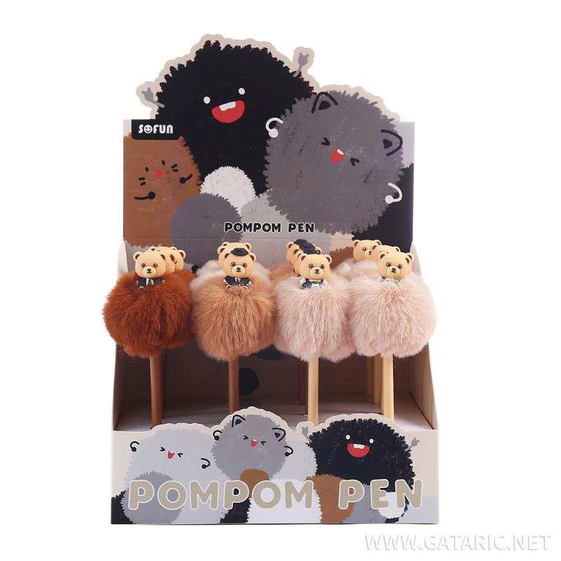 Gel Olovka ''Nandy Bear PomPom'' 0.5mm, 16/1 
