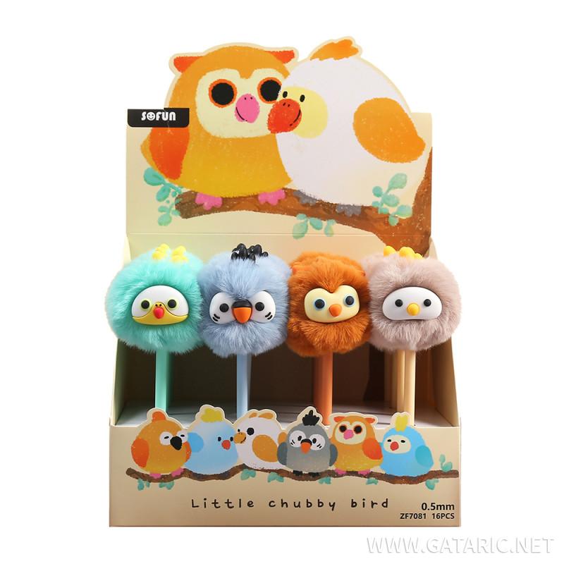 Gelschreiber ''Little Chubby Bird PomPom'' 0.5mm, 16/1 