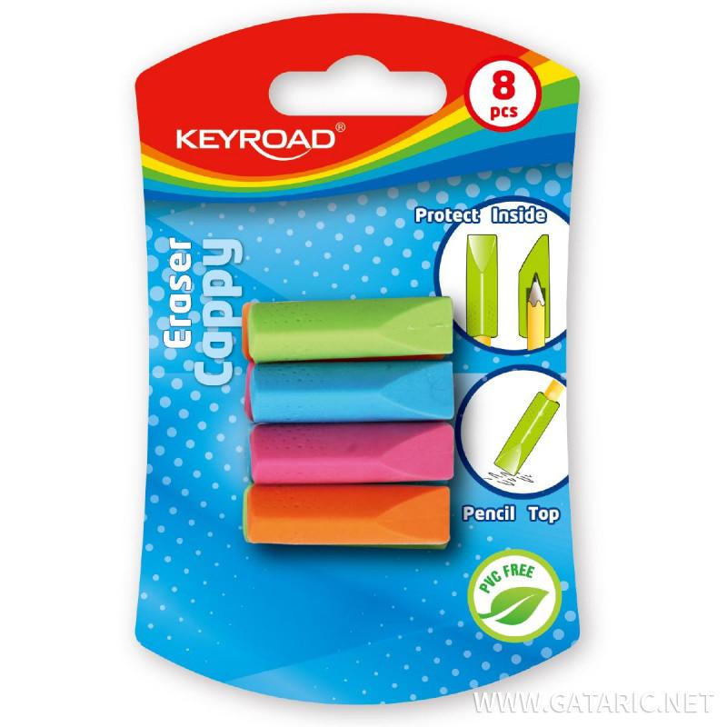 Eraser ''Cappy'', 8pcs blistercard 