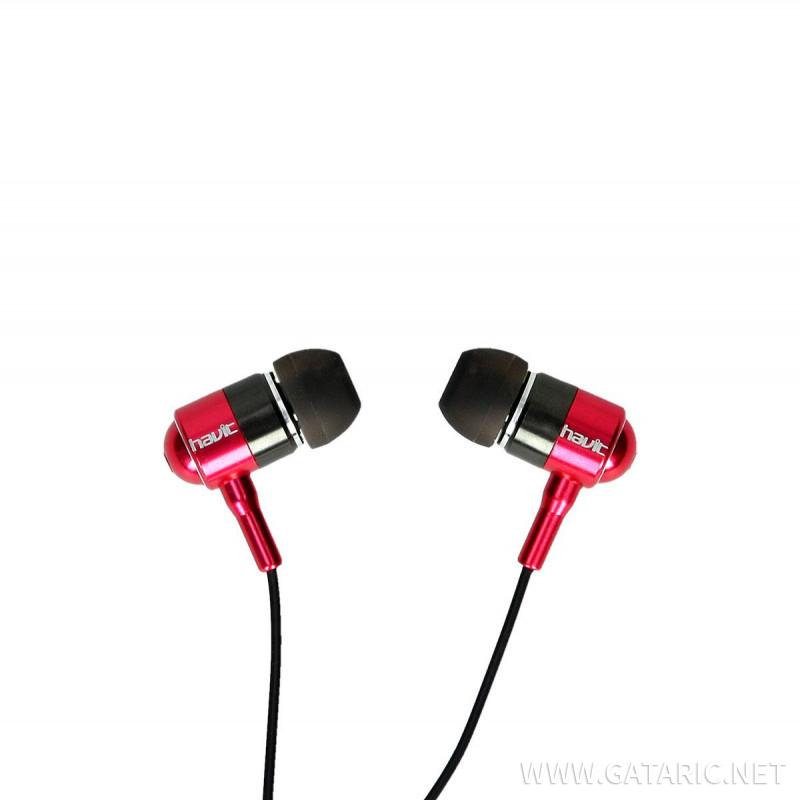 HV Mini slušalice, metalne, sa mikrofonom L670, CV/CR 