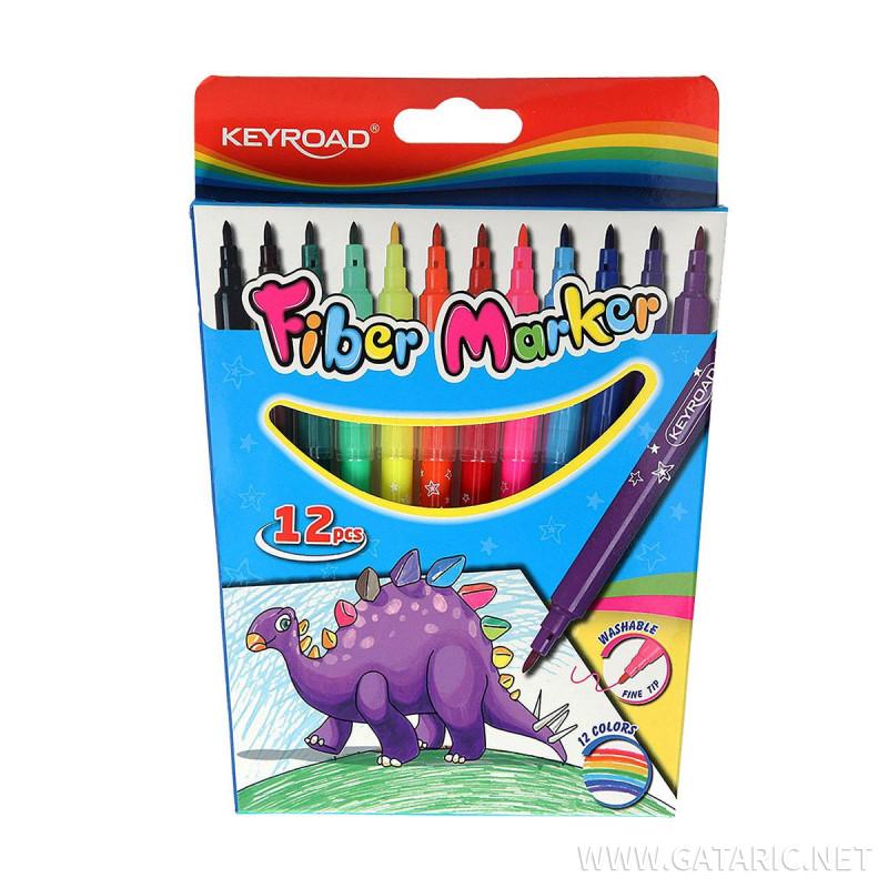 Fiber Marker ''Stars'', 12 colors