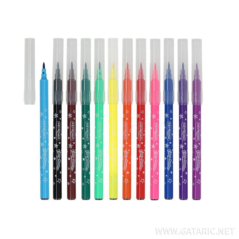 Fiber Marker ''Stars'', 12 colors