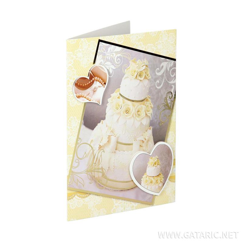 Greeting card 3D ''Wedding day 01'' 