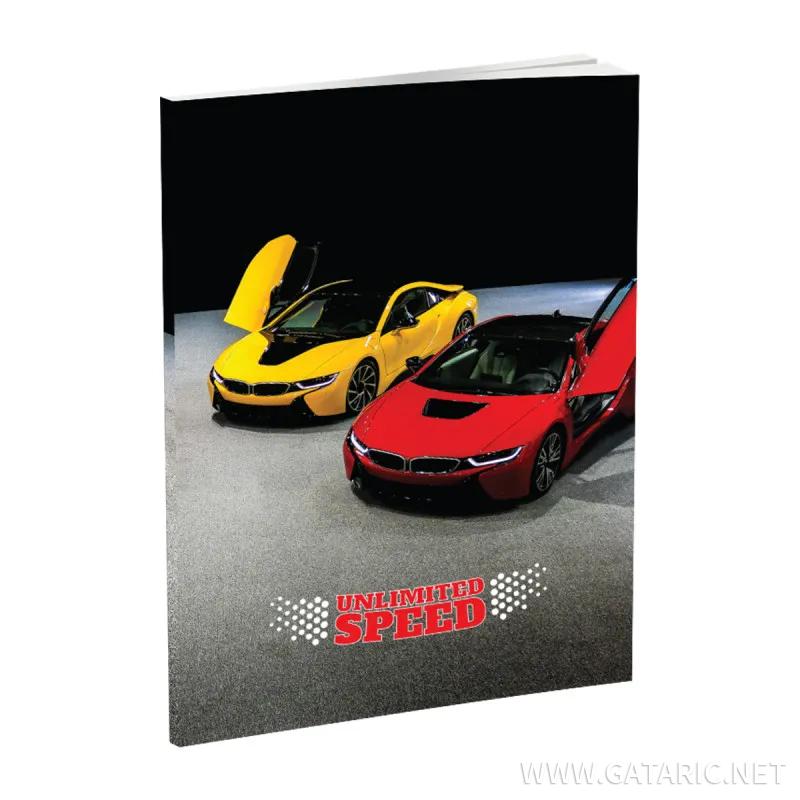 Notebook A5, hard covers, 96 squares sheets