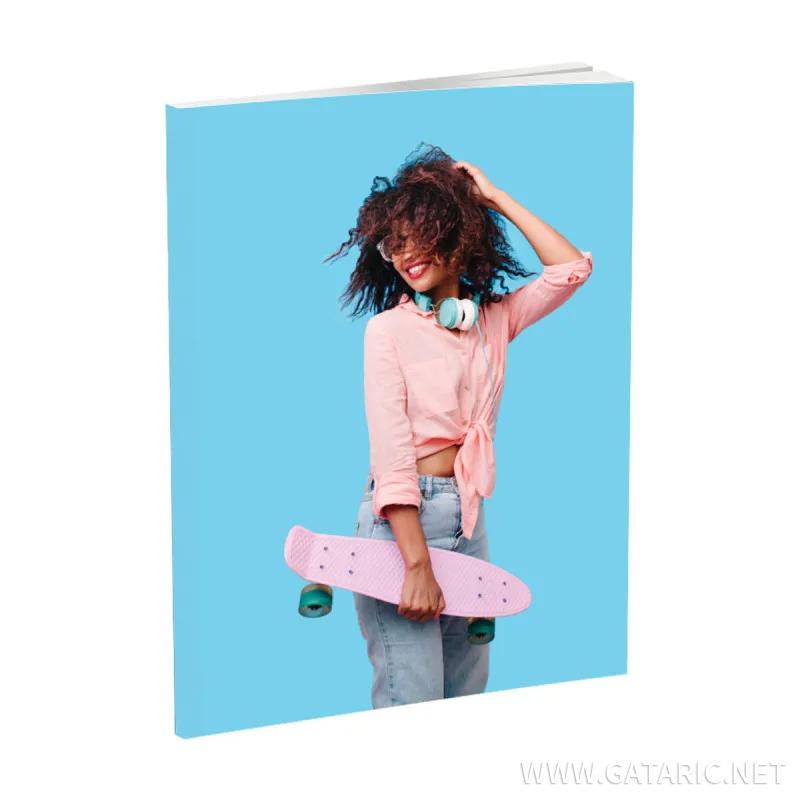 Notebook A5, hard covers, 96 squares sheets