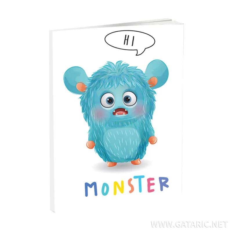 Notebook A5, hard covers, 96 squares sheets