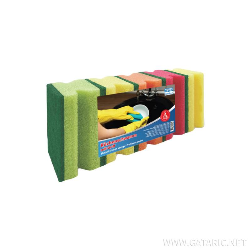 Shaped kitchen sponge 5/1