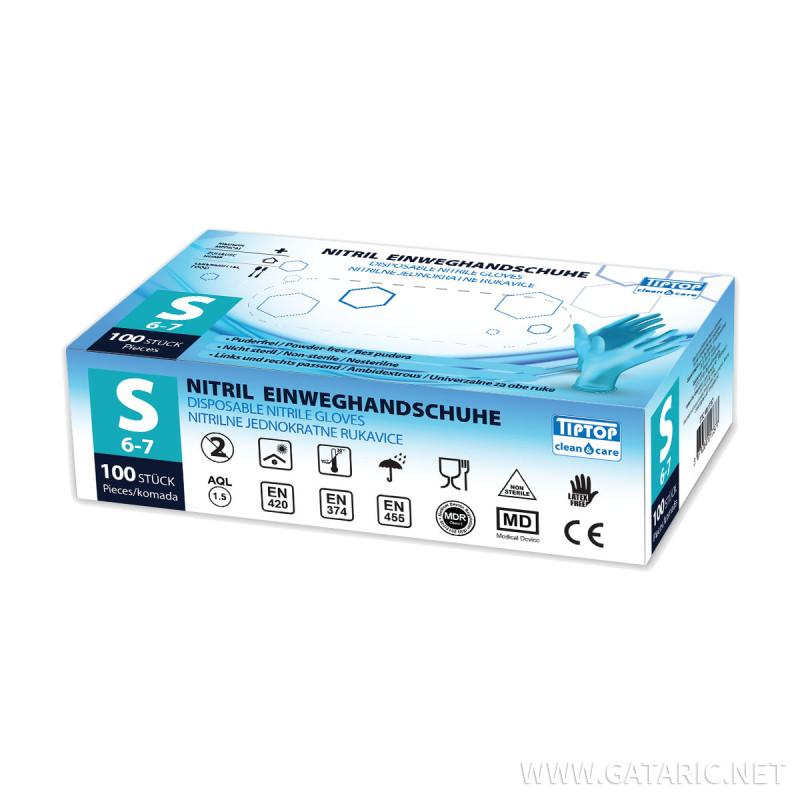 Disposable Nitrile gloves S 100/1