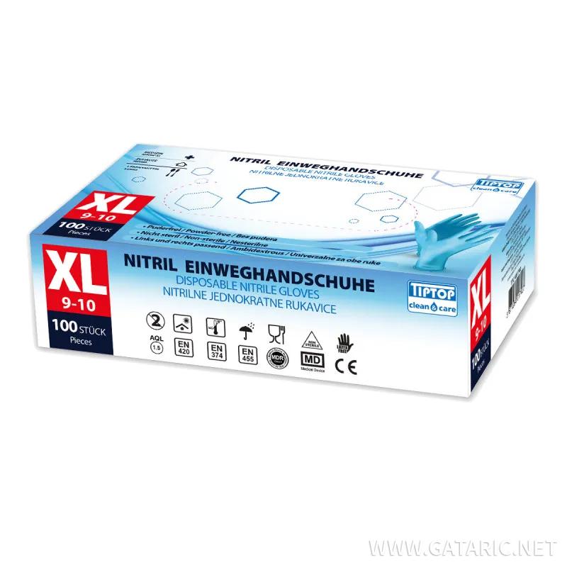 Nitrilne jednokratne rukavice XL 100/1 