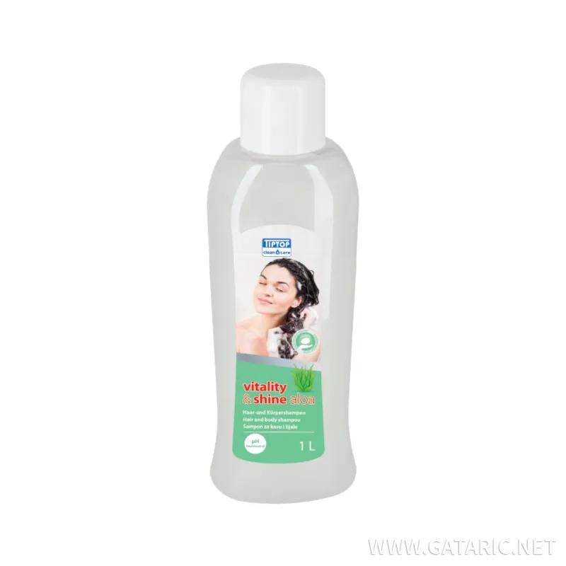 Hair and body shampoo Vitality&Shine Aloe 1L 