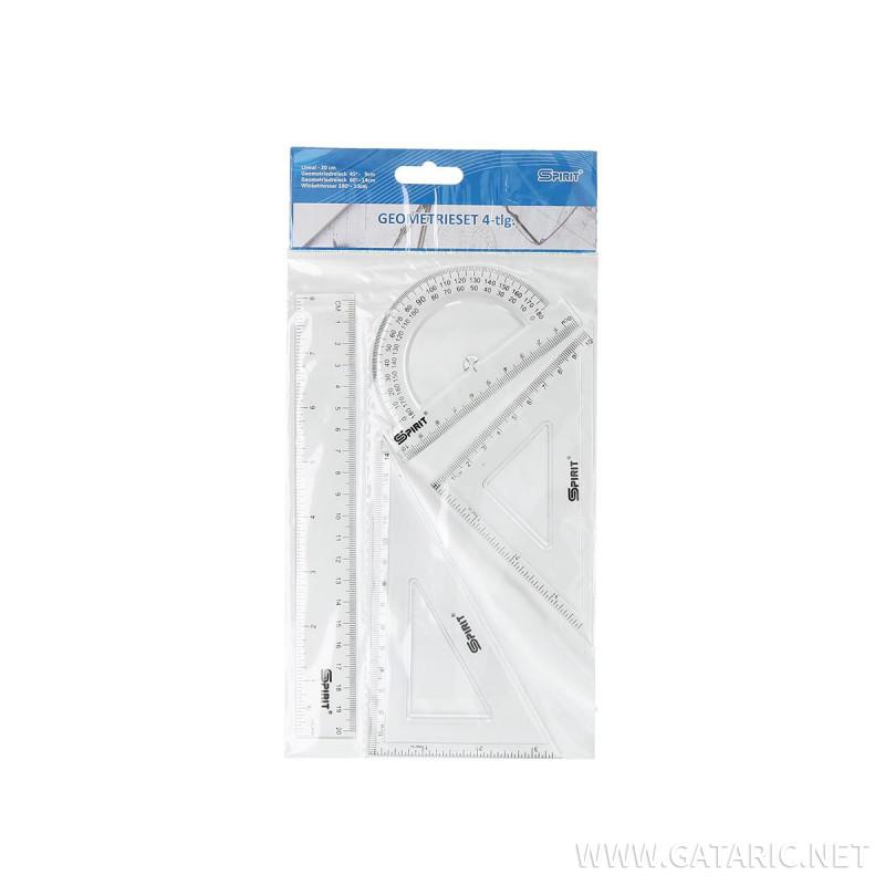 Ruler set, 20cm
