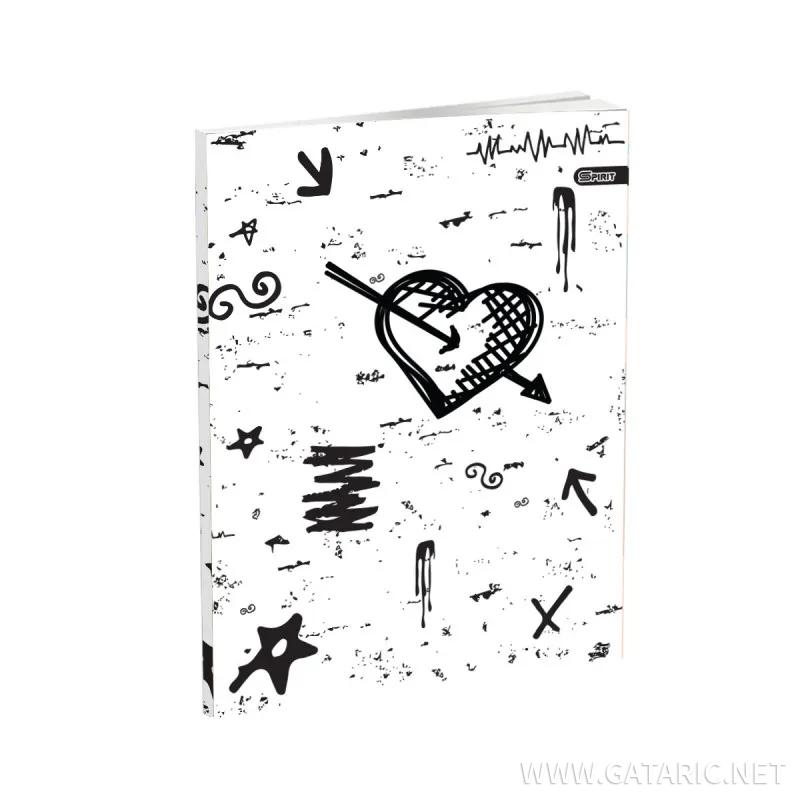 School Notebook A5 “Abstract” Soft cover, Lines, 52 Sheets 