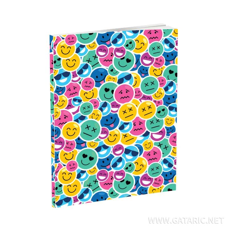 School Notebook A5 “Smiley” Soft cover, Latain, 52 Sheets