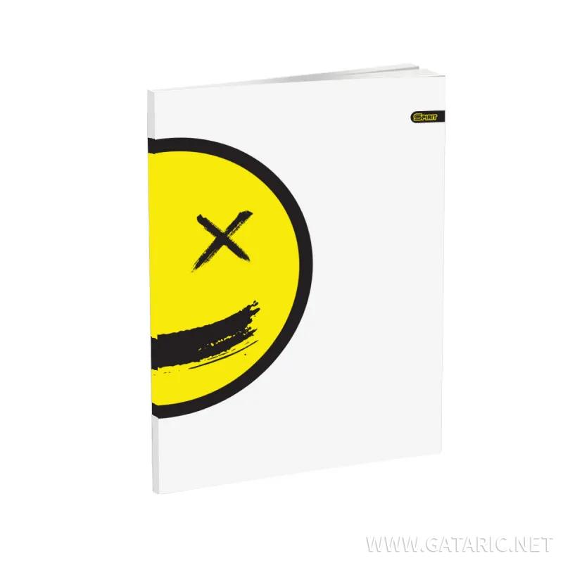 School Notebook A5 “Smiley” Soft cover, Latain, 52 Sheets