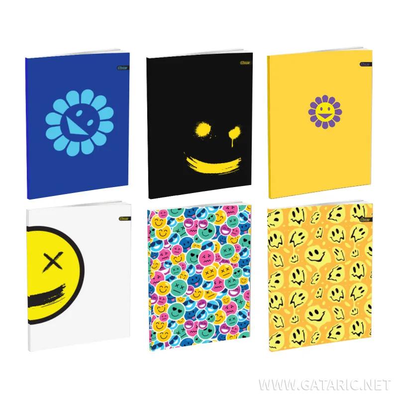 School Notebook A5 “Smiley” Soft cover, Latain, 52 Sheets