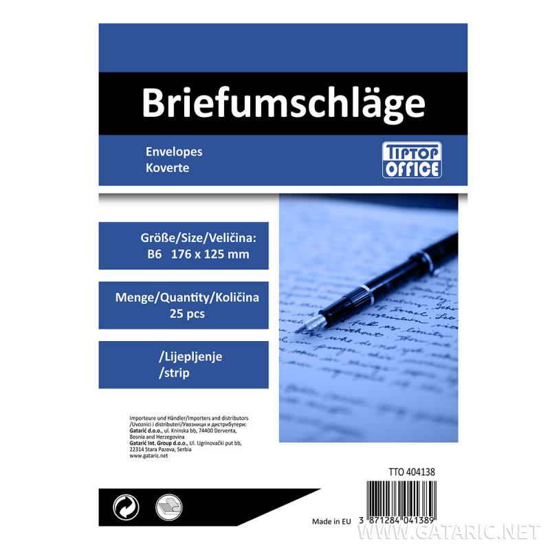 Envelopes B6, 25/1