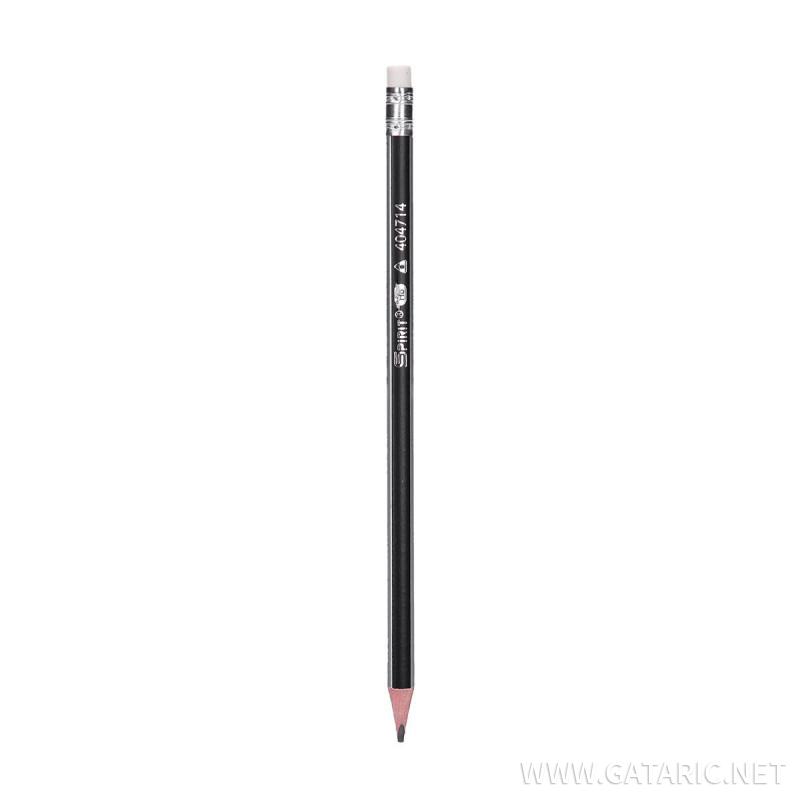 Wooden Pencils with eraser ''Matt triangle''